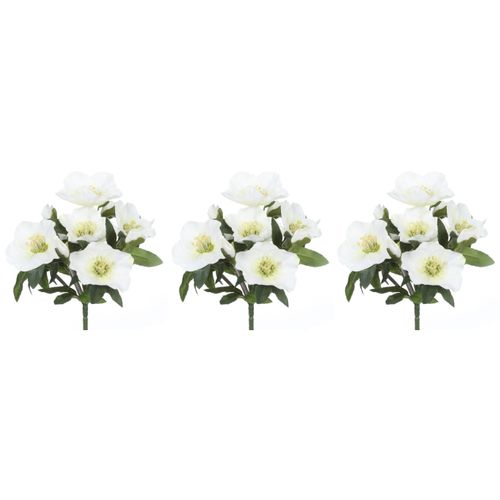 4064118112914 - Winterliche Kunstpflanze CREATIV GREEN Weihnachtsdeko Kunstpflanzen Gr H 25 cm 3 St weiß Kunstpflanzen 3 Büsche mit je 7 Blüten und Knospen 4064118112914 - Winterliche Kunstpflanze CREATIV GREEN Weihnachtsdeko Kunstpflanzen Gr H 25 cm 3 St weiß Kunstpflanzen 3 Büsche mit je 7 Blüten und Knospen