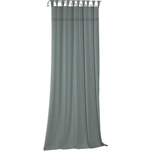 4004567488970 - Vorhang WIRTH Wiessee grün Gardinen 195cm Schlaufen 150cm Baumwolle Leinen Modal nach Maß B150cm H195cm