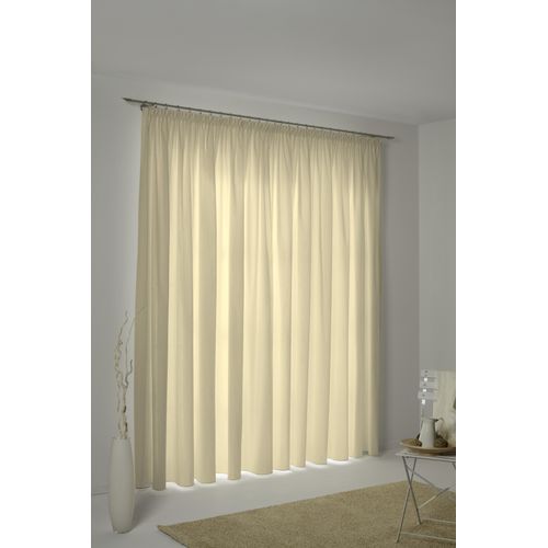 4004567142766 - Vorhang WIRTH WirthNatur Gardinen Gr 145 cm Kräuselband 130 cm grau (taupe) Kräuselband Gardine 2-lagig