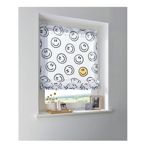 4056751528115 - Raffrollo HEINE HOME Gr 1 weiß (weiß bedruckt) B45cm H130cm Raffrollos 4056751528115 - Raffrollo HEINE HOME Gr 1 weiß (weiß bedruckt) B45cm H130cm Raffrollos