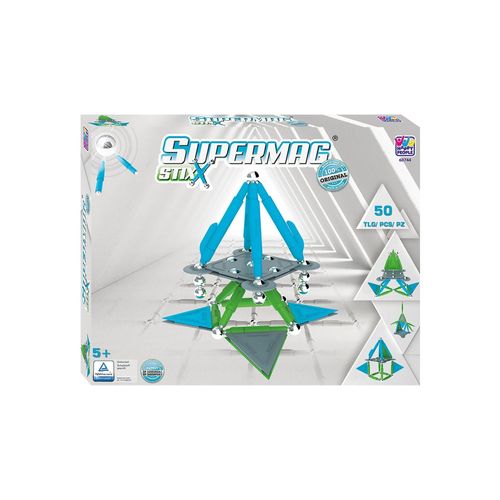 4008332607443 - SUPERMAG 50tlg Magnetbauset Stix - ab 5 Jahren 4008332607443 - SUPERMAG 50tlg Magnetbauset Stix - ab 5 Jahren