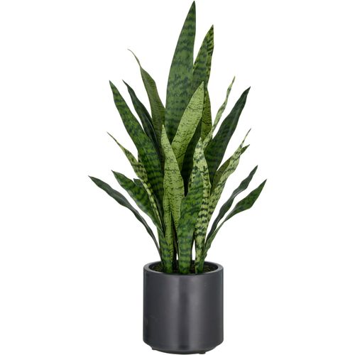 4064118325703 - Kunstpflanze CREATIV GREEN Sansevieria zeylanica grün H90cm Kunststoff Kunstpflanzen im eleganten Topf