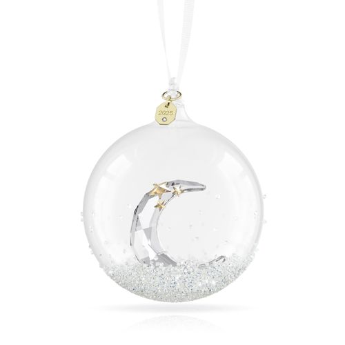 9009657018650 - Dekohänger SWAROVSKI Kristallfigur Sammelfigur Annual Edition Weihnachtskugel weiß (kristallweiß goldfarben weiß) Dekohänger Kristallglas Metall Baumwolle Kristall