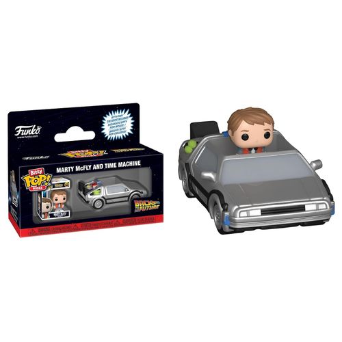 0889698855211 - Bitty POP Rides - Marty McFly and Time Machine