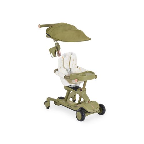 3800146229481 - Byox Kinderroller Cornet 6 in 1 Multifunktionsroller Rutscher Musik Becherhalter grün