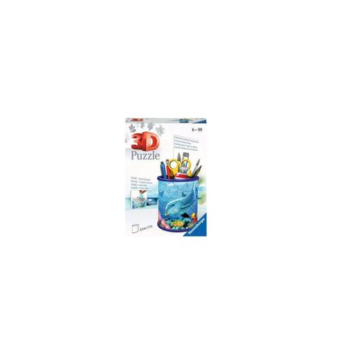4005556111763 - Ravensburger 3D Puzzle 11176 - Utensilo Unterwasserwelt - 54 Teile - Stiftehalter für Tierliebhaber ab 6 Jahren Schreibtisch-Organizer für Kinder