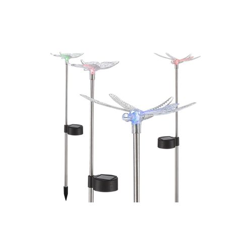 9007371295098 - Solarleuchte Edelstahl 1Xrgb Led Solarleuchte Edelstahl Rgb Led