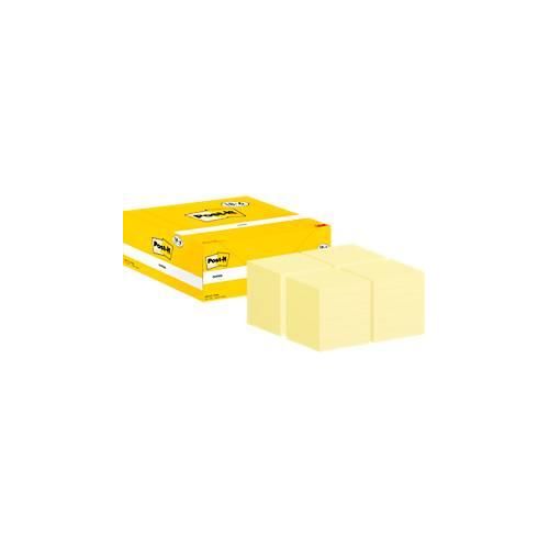 4064035128067 - Post-it® Haftnotizen Notes 653-CY-VP24 B 51 x T 38 mm PEFC®-Papier gelb 18 + 6 Blöcke gratis 100 Blatt Block