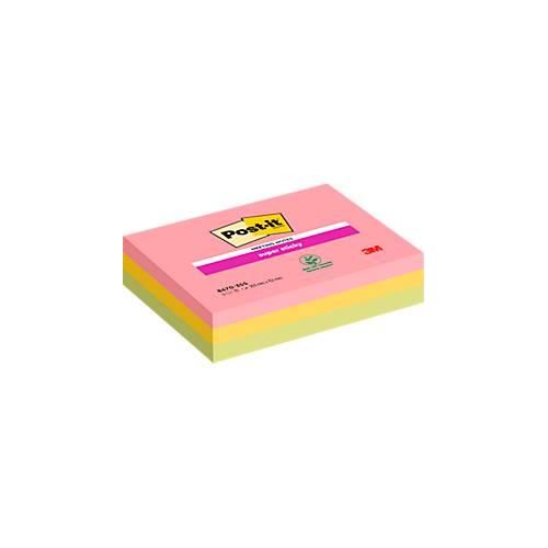 4054596856646 - Haftnotizen 8670-3SS-EU Super Sticky Meeting Notes 203x152mm guavapink ultragelb limonengrün rechteckig 4054596856646 Post-i 3 Stück