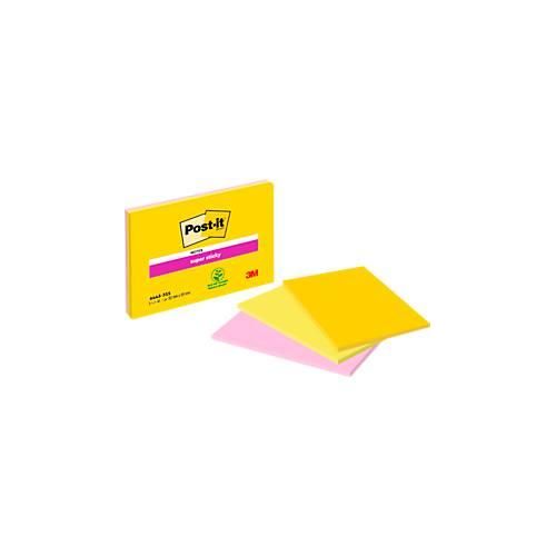 4054596856707 - Post-it® Super Sticky Notes im Großformat 6445-3SS-EU Verschiedene Farben 152 mm x 101 mm 45 Blatt Block 3 Blöcke Packung 100% PEFC 4054596856707 - Post-it® Super Sticky Notes im Großformat 6445-3SS-EU Verschiedene Farben 152 mm x 101 mm 45 Blatt Block 3 Blöcke Packung 100% PEFC