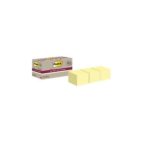 4064035060893 - Post-it® Haftnotizen Super Sticky Recycling Notes 654 RSSCY 14+4F B 76 x T 76 mm PEFC®-Papier gelb 14 + 4 Blöcke gratis 70 Blatt Block 4064035060893 - Post-it® Haftnotizen Super Sticky Recycling Notes 654 RSSCY 14+4F B 76 x T 76 mm PEFC®-Papier gelb 14 + 4 Blöcke gratis 70 Blatt Block