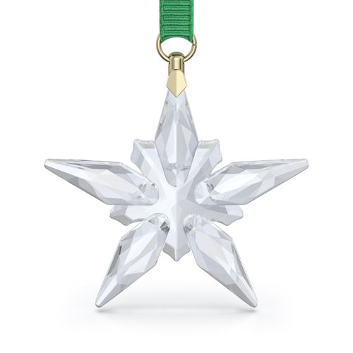 9009657018254 - Dekohänger SWAROVSKI Kristallfigur Sammelfigur Annual Edition Little Star Ornament 2025 grün (kristallweiß goldfarben grün) Dekohänger Kristallglas Metall Baumwolle Kristall