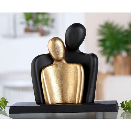 4063387698068 - Dekofigur GILDE Skulptur Paar Couple schwarz B23cm H195cm T8cm Aluminium Dekofiguren