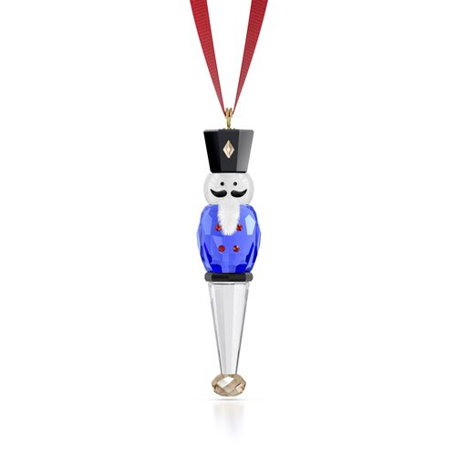 9009657018681 - Dekohänger SWAROVSKI Kristallfigur Sammelfigur Nussknacker Ornament kristallweiß blau schwarz weiß rot Dekohänger Kristallglas Metall Baumwolle Stoff Kristall