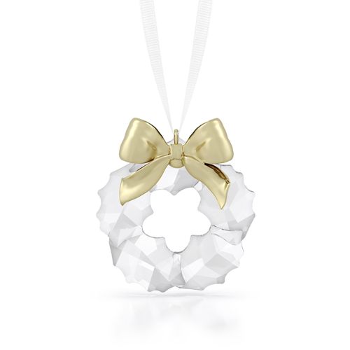 9009657024361 - Dekohänger SWAROVSKI Kristallfigur Sammelfigur Kranz Ornament weiß (kristallweiß goldfarben weiß) Dekohänger Kristallglas Metall Baumwolle Kristall 9009657024361 - Dekohänger SWAROVSKI Kristallfigur Sammelfigur Kranz Ornament weiß (kristallweiß goldfarben weiß) Dekohänger Kristallglas Metall Baumwolle Kristall