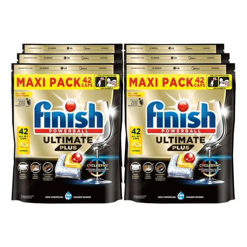 4251758436795 - Finish Ultimate Plus Maxipack Citrus 42 Caps 6er Pack