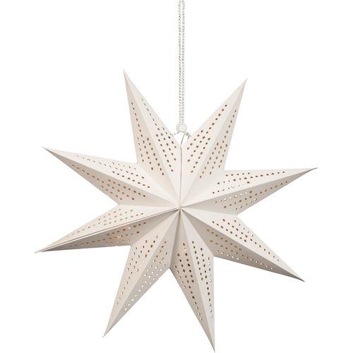 4028998037262 - BONETTI LED Stern Weihnachtsstern weiß Ø 45cm Lampen Ø ca 45 cm Papierstern mit 9 Spitzen Weihnachtsdeko