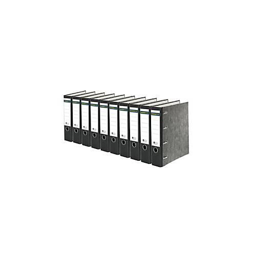 4251898828108 - Select Doppelordner für Format 2 x A5 Rückenbreite 80 mm Qualitäts-Hebelmechanik Rückenschild & Griffloch Wolkenmarmor schwarz 10 Stück 4251898828108 - Select Doppelordner für Format 2 x A5 Rückenbreite 80 mm Qualitäts-Hebelmechanik Rückenschild & Griffloch Wolkenmarmor schwarz 10 Stück