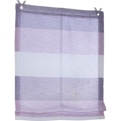 4016478974725 - Raffrollo KUTTI Marit Gr 3 bunt (lila creme rosa) B80cm H120cm Obermaterial 100% Polyester Raffrollos halbtransparent Polyester Hakenaufhängung 4016478974725 - Raffrollo KUTTI Marit Gr 3 bunt (lila creme rosa) B80cm H120cm Obermaterial 100% Polyester Raffrollos halbtransparent Polyester Hakenaufhängung