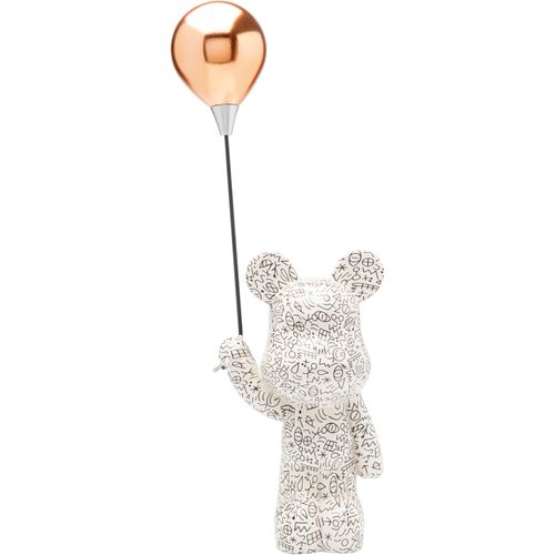 4025621566458 - Dekofigur DESIGN Deko Figur Balloon Bear weiß B175cm H60cm T11cm Glas Polyresin Dekofiguren