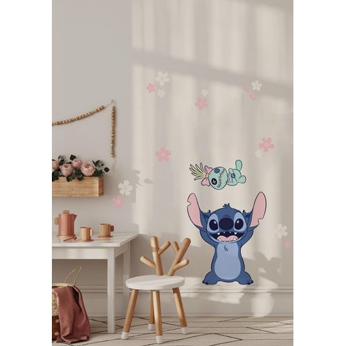4036834564933 - Wandtattoo KOMAR Disney Lilo and Stitch Lifesize blaugrünrosa Disney Wandtattoos 50 x 70 cm (Breite x Höhe) - Kinderzimmer Wandsticker