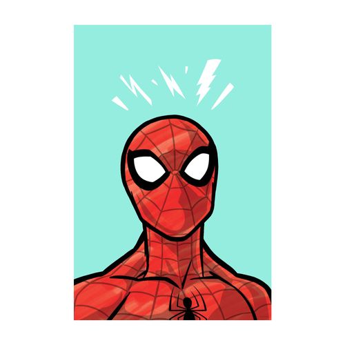 4055065195266 - Wandbild KOMAR Spider-Man Danger Ahead bunt (farbe bild(er) bunt) Ø Disney Vlies Bilder 40 x 50 cm (Breite x Höhe) - Kinderzimmer Dekoration