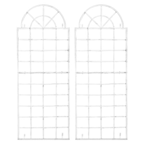 4251756493769 - 2er Set Wand-Rankgitter VIVA mit Rahmen I Rankgitter aus Eisen zur Wandbefestigung I In verschiedenen Farben erhältlich 4251756493769 - 2er Set Wand-Rankgitter VIVA mit Rahmen I Rankgitter aus Eisen zur Wandbefestigung I In verschiedenen Farben erhältlich