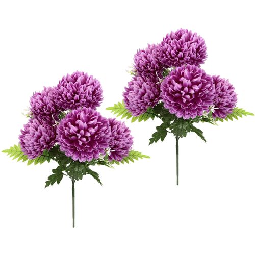 4019844790929 - Blumenstrauß IGEA Chrysantheme rosa (dunkelrosa) L30cm Schnittblumen Kunstblumenstrauß