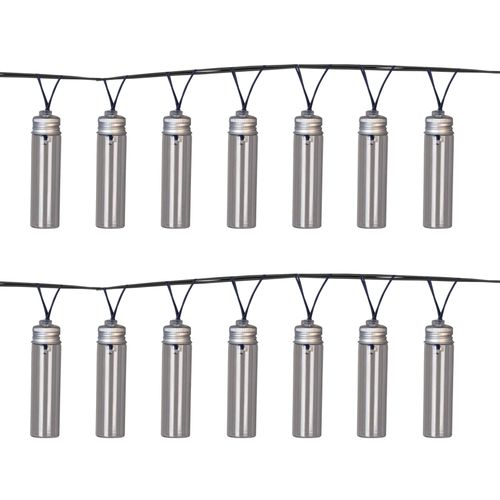 8719099971499 - LUXFORM LED-Lichterkette Solar Monte Gordo silber Flammen Gesamtlänge 465m Lichterketten LED-Lichterkette Solarenergie IP44