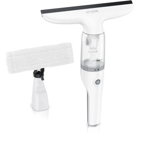 4062861836354 - Akku-Fenstersauger Fensterreiniger inkl Sprühflasche mit Wischbezug 28 cm Saugdüse Laufzeit ca 30 minuten für Fenster Duschkabine Spiegel 2200 mAh