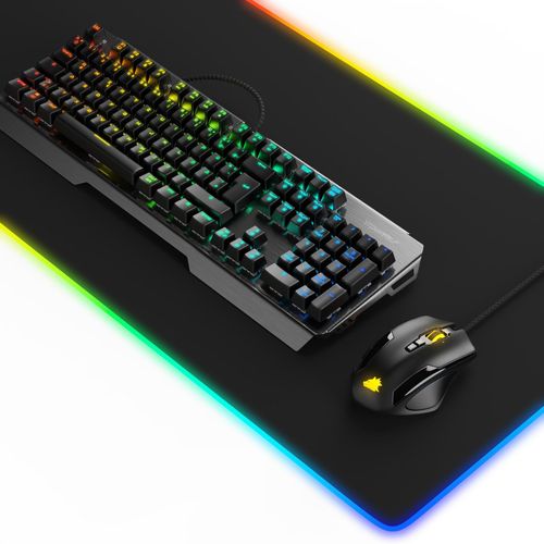 4062861836323 - Tastatur- Maus- und Mauspad-Set Mechanisches Keyboard Mouse & RGB Mousepad Gaming Bundle