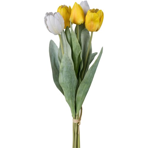 4064118319580 - Kunsttulpe CREATIV GREEN Bund aus Tulpen gelb (gelb mix) H49cm Kunststoff Kunstpflanzen mit 5 Stielen