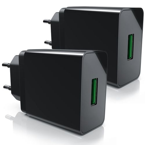4062861834213 - 2x USB-Ladegerät (3000 mA 2-tlg Quick Charge 30 USB-Ladegerät 1x USB A QC 30 Port max 3A über QC) 4062861834213 - 2x USB-Ladegerät (3000 mA 2-tlg Quick Charge 30 USB-Ladegerät 1x USB A QC 30 Port max 3A über QC)