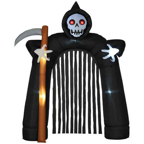 4255633533753 - Aufblasbarer Halloween-Dekorationsbogen mit eingebauten LEDs schwarz (Farbe schwarz)