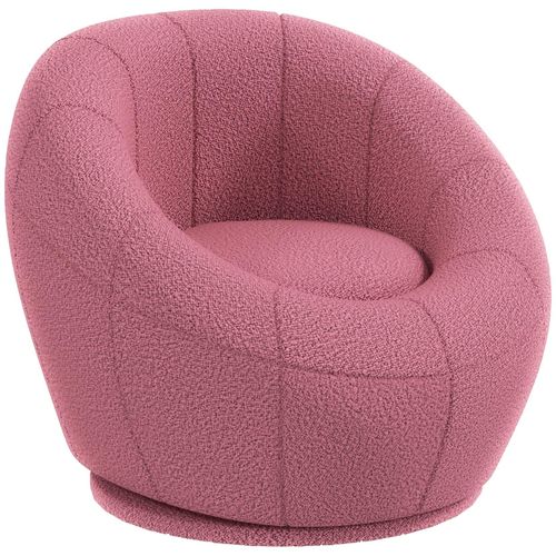 4255633537362 - Sessel mit drehbarer Basis rosa (Farbe rosa) 4255633537362 - Sessel mit drehbarer Basis rosa (Farbe rosa)