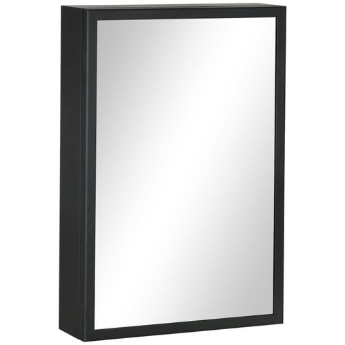 4255633570772 - Spiegelschrank Badezimmerschrank mit 3 Etagen Medizinschrank Schwarz 4255633570772 - Spiegelschrank Badezimmerschrank mit 3 Etagen Medizinschrank Schwarz
