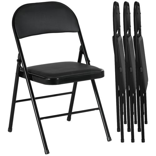 4255633575555 - Klappstuhl Stahl Kunstleder