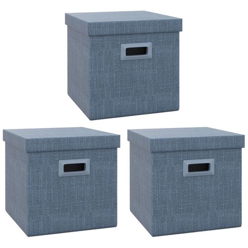 4255633580504 - Aufbewahrungsbox 3er-Set Stapelbare Aufbewahrungswürfel für Wohnzimmer 4255633580504 - Aufbewahrungsbox 3er-Set Stapelbare Aufbewahrungswürfel für Wohnzimmer