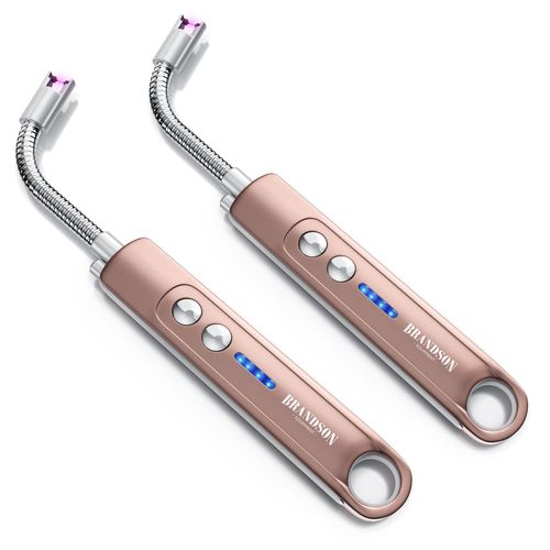 4062861836811 - 2x Feuerzeug elektrisch Lichtbogen Stabfeuerzeug USB aufladbar Kerzenanzünder für Küche Kerzen Gasherde Grill Kamin