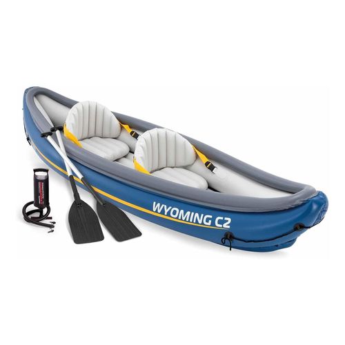 6941057423258 - INTEX 68389N Kajak Wyoming C2 2-Personen Schlauchboot 302x89x53cm inkl Paddel
