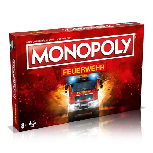 4035576049265 - Monopoly - Feuerwehr Gesellschaftsspiel Brettspiel Spiel