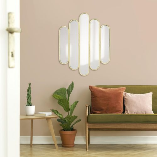 5011583537420 - Wandbild ART FOR THE HOME Emily Bilder Gr B H T 60 cm x 80 cm x 25 cm 1 St goldfarben (gold) Kunstdrucke Luxus Spiegel