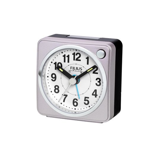 4045346126836 - Quarzwecker FILIUS ZEITDESIGN rosa (roségoldfarben) Wecker Wecker Reisewecker Schlafzimmer Leuchtzeigerschleichende Sekunde