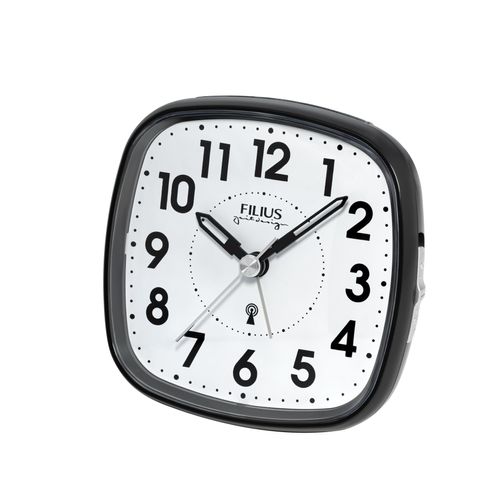 4045346126737 - Funkwecker FILIUS ZEITDESIGN schwarz Wecker Schlafzimmer Wecker Beleuchtung Weckwiederholung Piepalarm