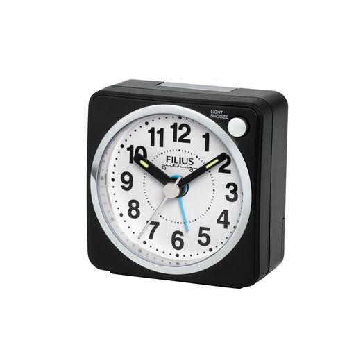 4045346126812 - Quarzwecker FILIUS ZEITDESIGN schwarz Wecker Wecker Reisewecker Schlafzimmer Leuchtzeigerschleichende Sekunde 4045346126812 - Quarzwecker FILIUS ZEITDESIGN schwarz Wecker Wecker Reisewecker Schlafzimmer Leuchtzeigerschleichende Sekunde