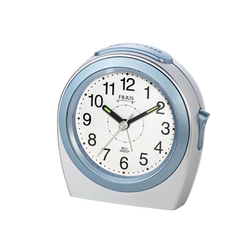 4045346126645 - Quarzwecker FILIUS ZEITDESIGN silber (silberfarben) Wecker Schlafzimmer WeckerBeleuchtungschleichende SekundeSnoozePiepalarm