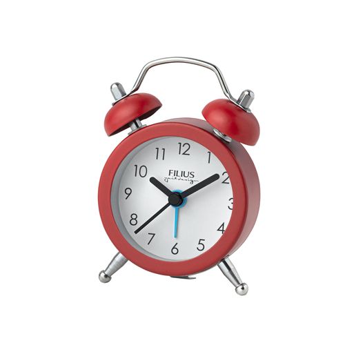 4045346126904 - Glockenwecker FILIUS ZEITDESIGN rot Wecker Reisewecker Quarzwecker Kinderwecker Schlafzimmer Schulanfang