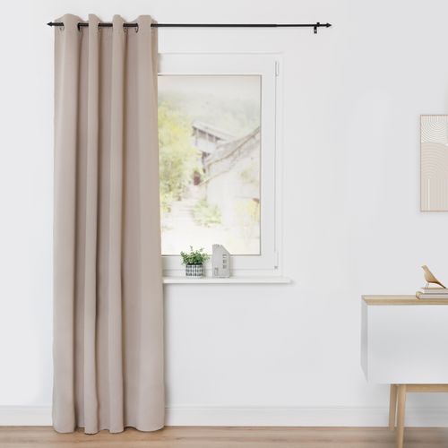 4067533082220 - Verdunkelungsvorhang ORIGINAL Verdunklungsvorhang mit Ösen verdunkelnder Stoff (1 Stück) Gr 1 beige (creme) B140cm H145cm Polyester Polyester Gardinen blickdicht Verdunklung