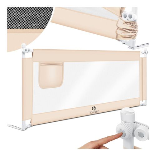 4260729112651 - KESSER® Bettschutzgitter Reise Bett Rausfallschutz verstellbar Bed Guard Rail Bumper Kinder  Baby Bettgitter Klappbar Kinderbett Kinderbettschutzgitter Tasche Farbe Höhe 72 bis 96cm