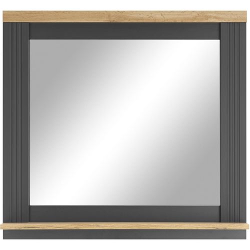 4067602872868 - Wandspiegel HOME AFFAIRE WESTMINSTER Spiegel im Landhausstil Badspiegel grau (grau dunkel) B80cm H75cm T15cm FSC-zertifizierter Holzwerkstoff Spiegel im romantischen Landhausstil